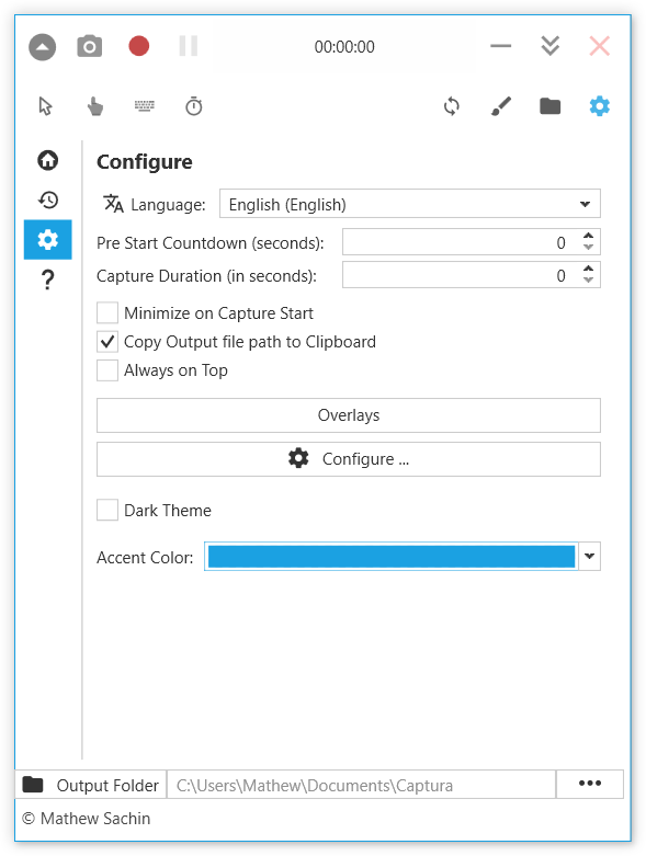 Configure